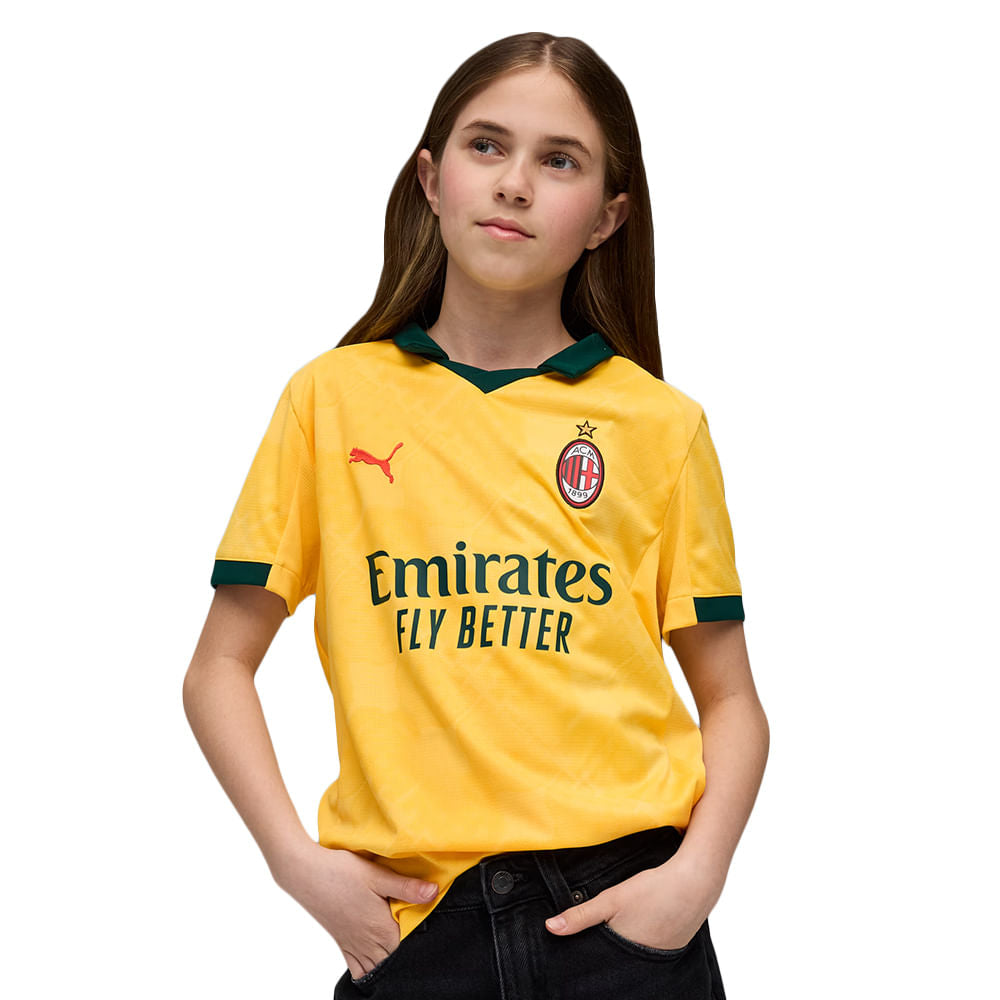 Camisa Milan 3 25/26 Infantil Dry Fit