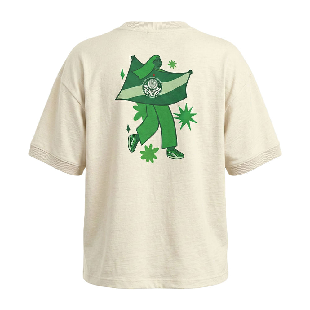 Camiseta Palmeiras Palestrina Feminina Casual