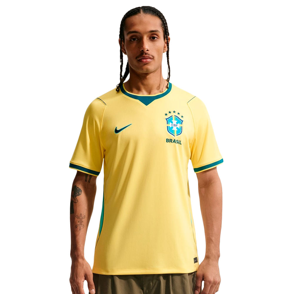 Camisa Brasil 1 2026 Masculina Dry Fit