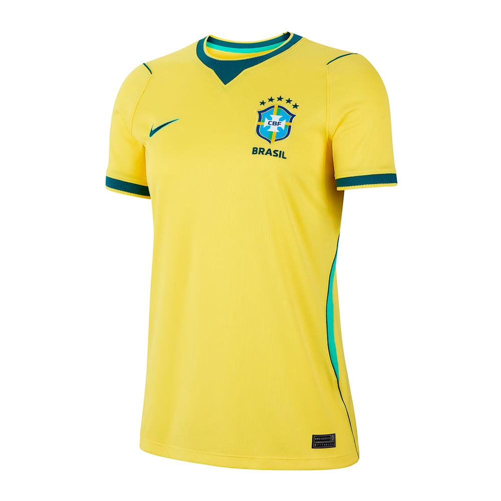 Camisa Brasil 1 2026 Feminina Dry Fit
