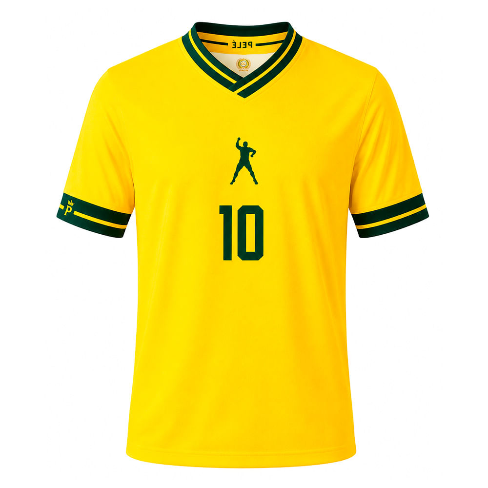 Camiseta Brasil Pelé 10 Performance Casual
