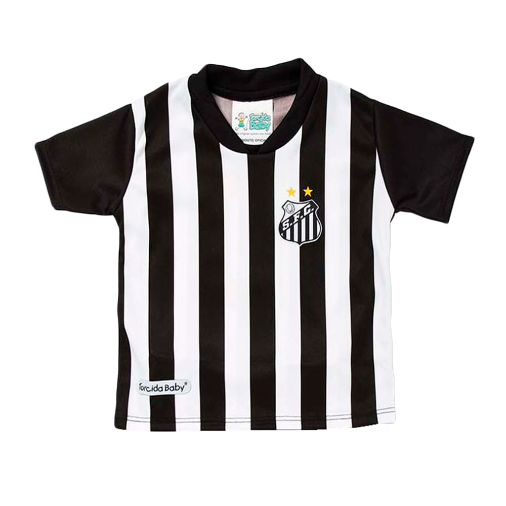 Camiseta Santos Torcida Baby Santos Sublimada Infantil Casual