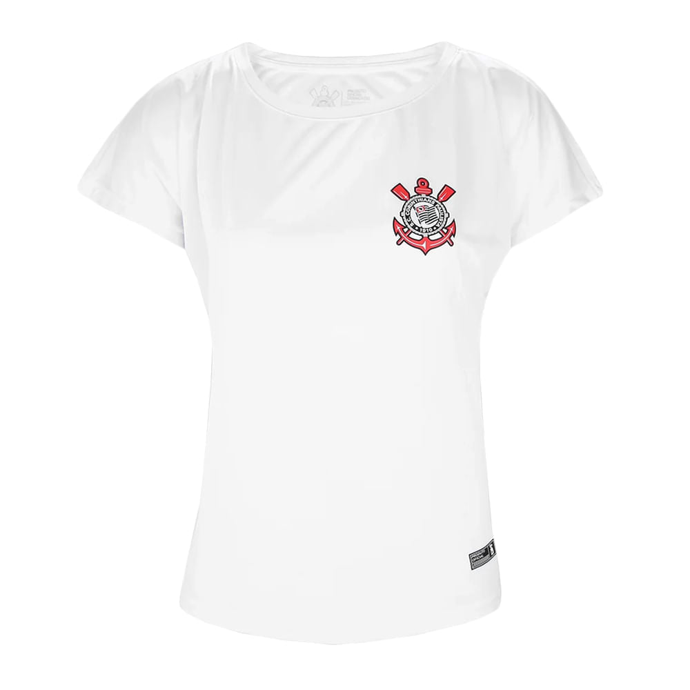 Camisa Corinthians Escudo Feminina Casual