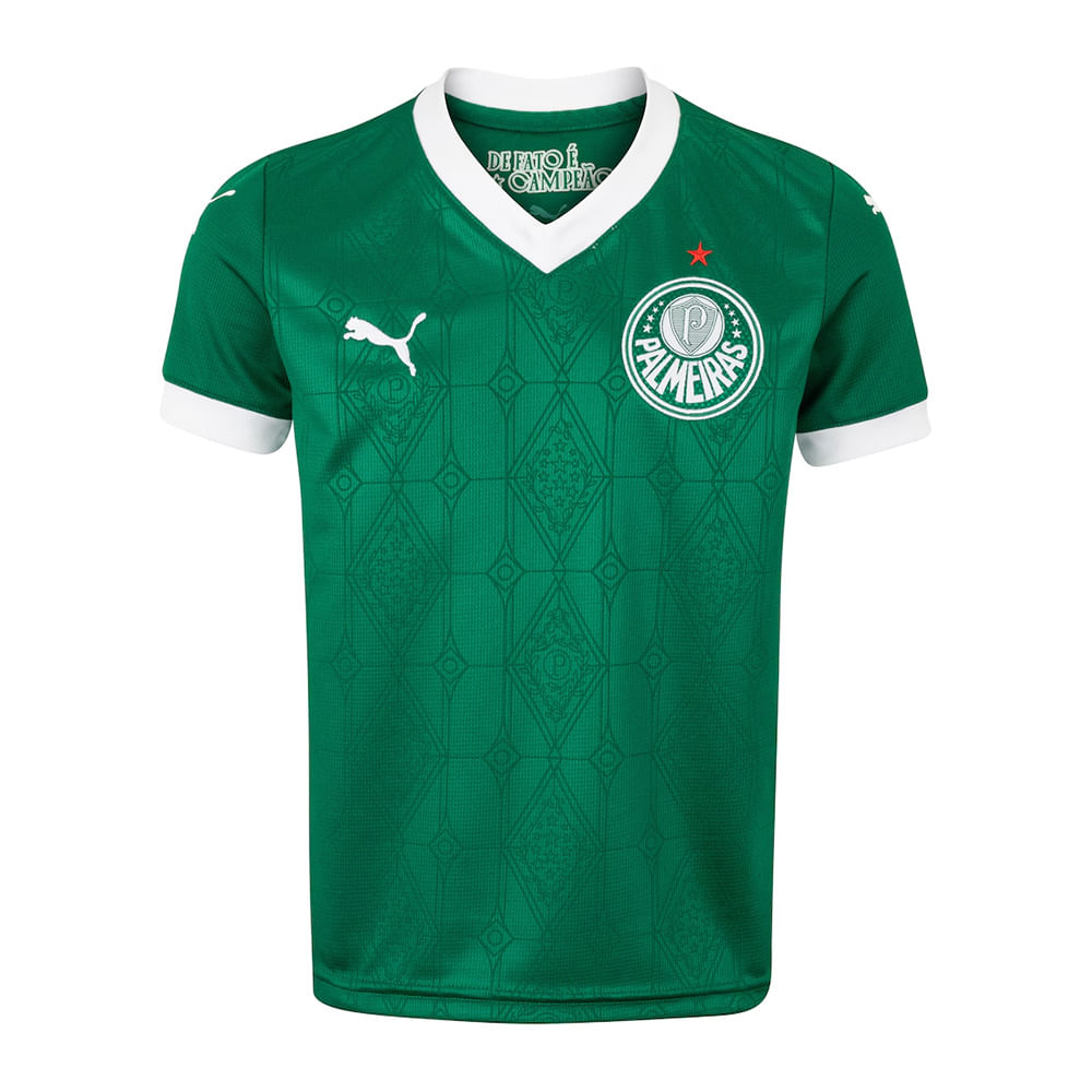 Camisa Palmeiras 1 2025 Infantil Dry Fit