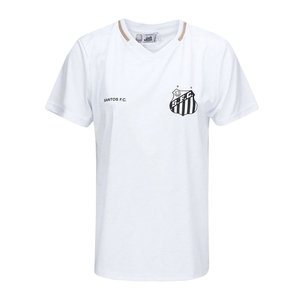 Camiseta Santos Deslocar Feminina Casual