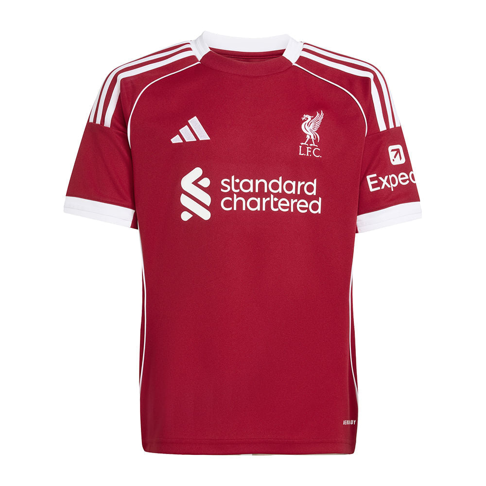Camisa Liverpool 1 2025 Infantil Dry Fit