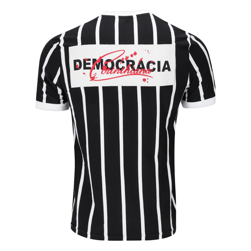 Camiseta Corinthians Retrô Democracia Casual