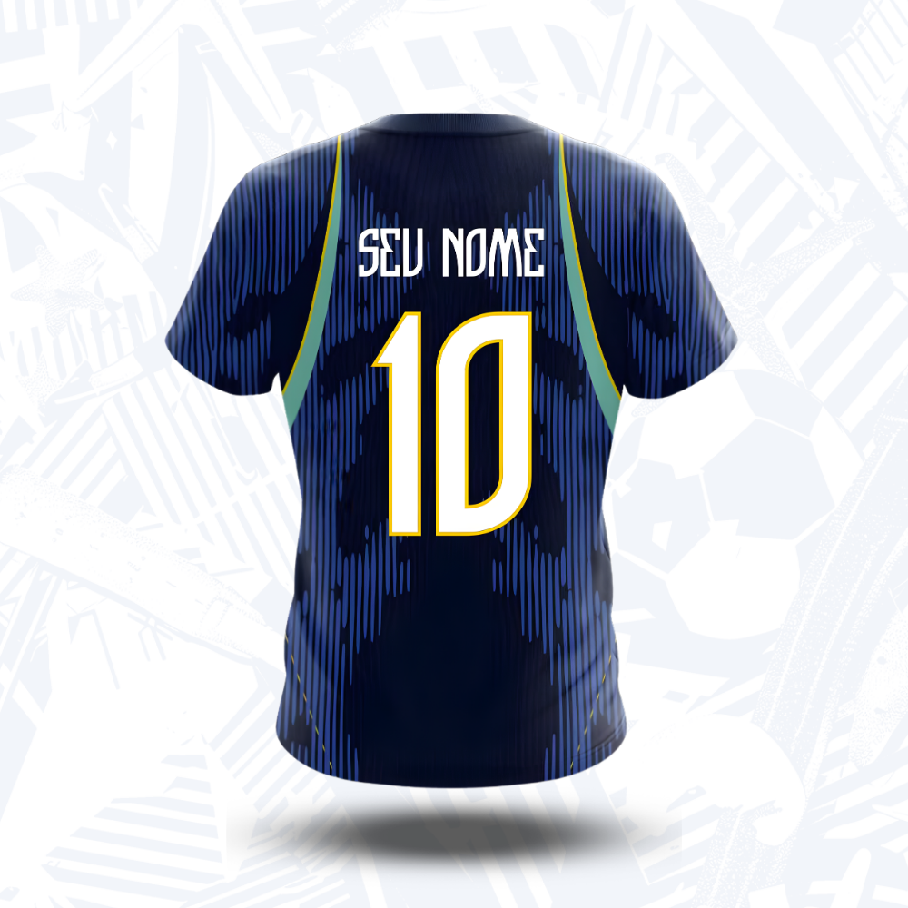 Camisa Brasil Reserva Personalizada Copa 2026 - Costas - Joga o Manto