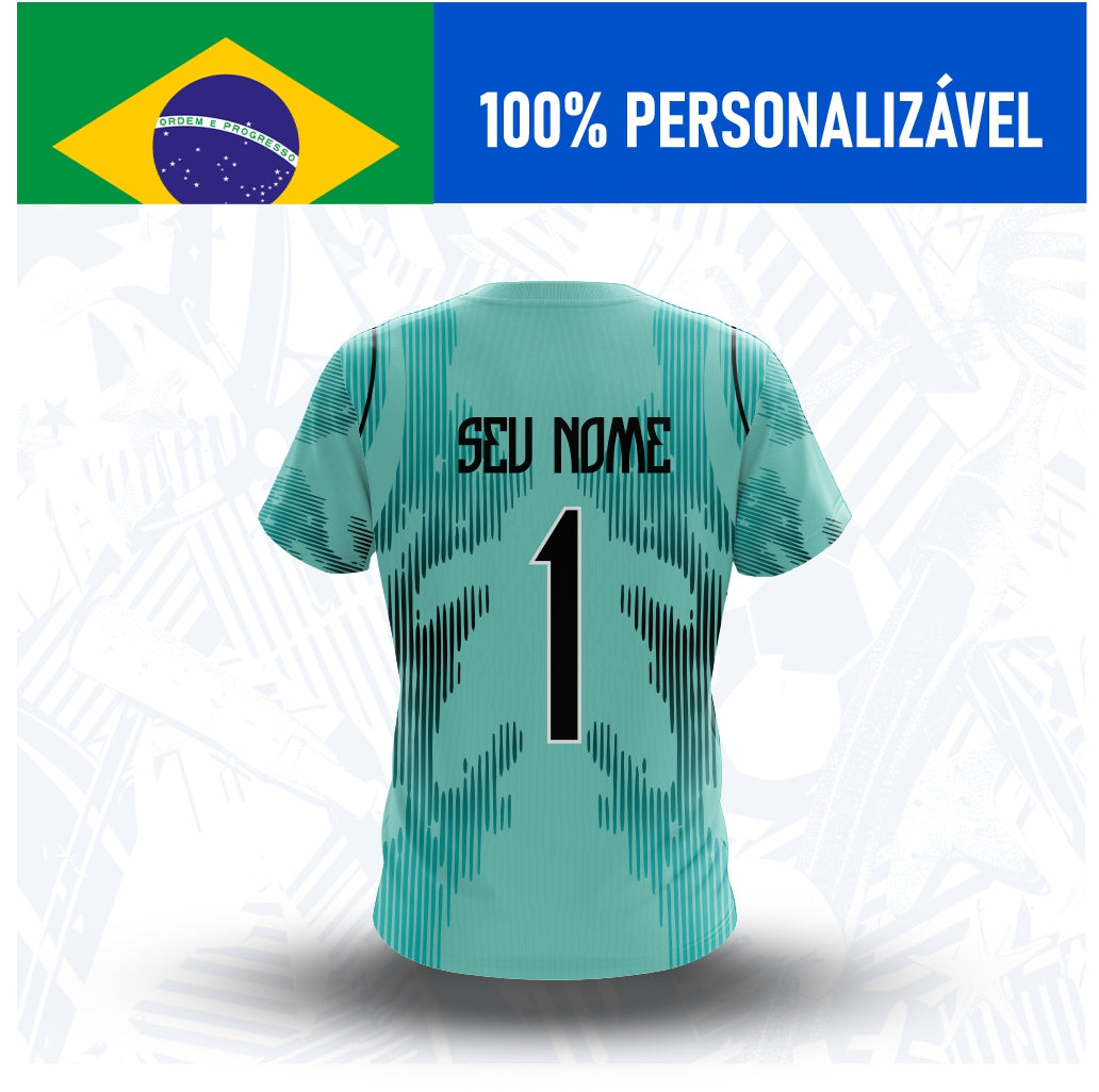 Camisa Brasil Goleiro 2 Personalizada Copa 2026 - Costas - Joga o Manto