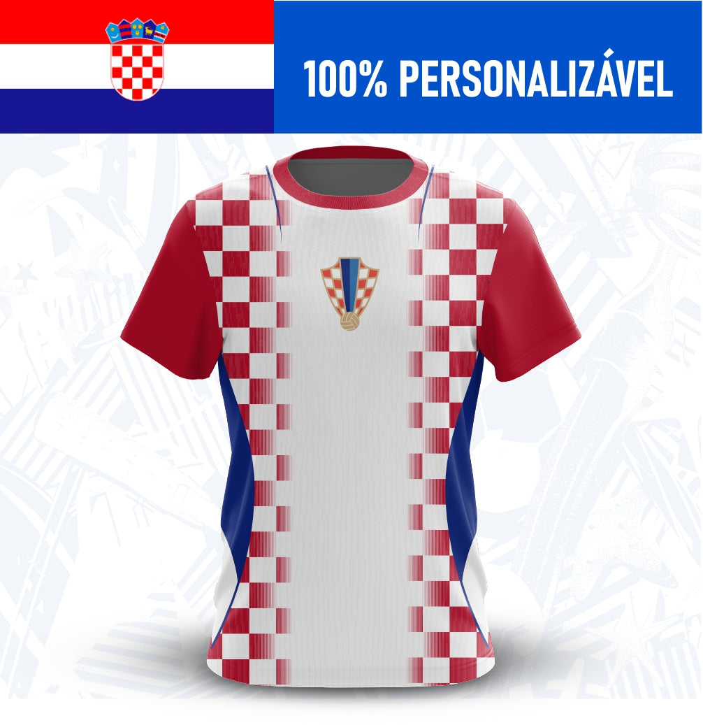 Camisa Croácia Personalizada Copa 2026 - Frente - Joga o Manto