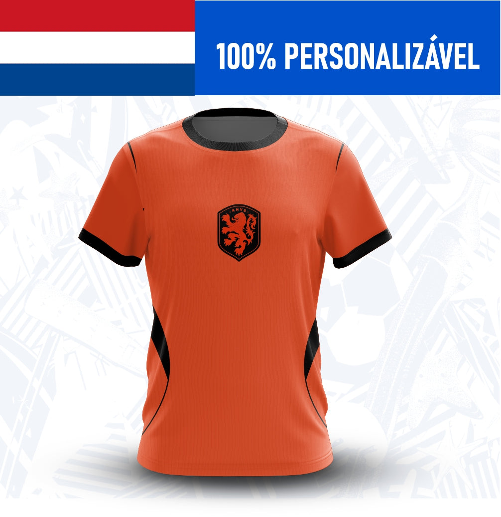 Camisa Holanda Personalizada Copa 2026 - Frente - Joga o Manto