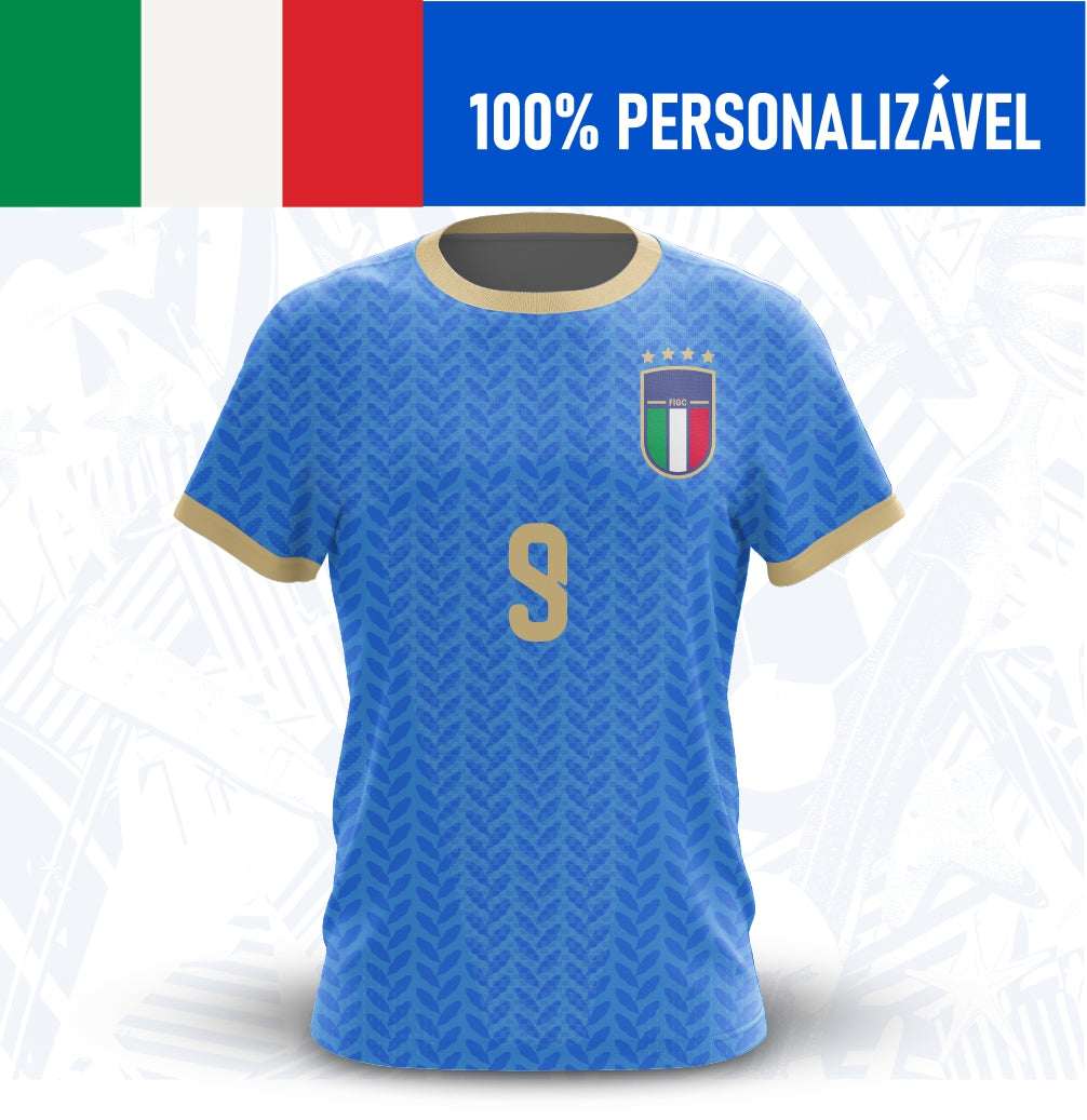 Camisa Itália Personalizada Copa 2026 - Frente - Joga o Manto