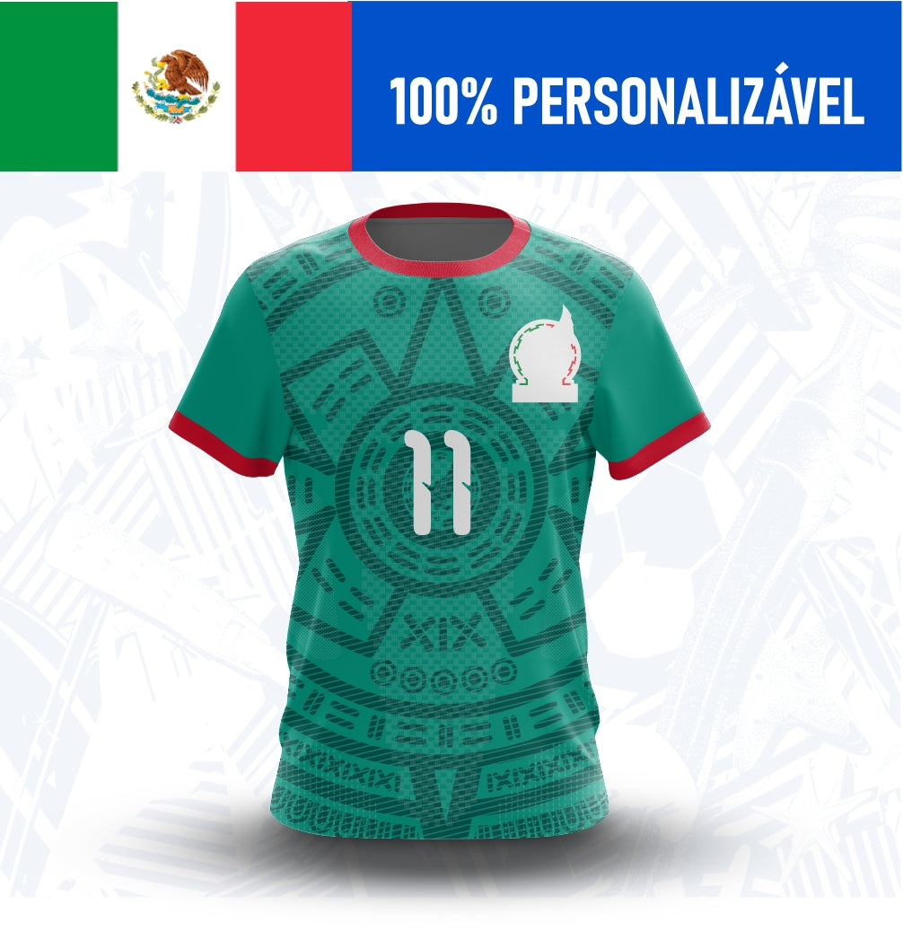 Camisa México Personalizada Copa 2026 - Frente - Joga o Manto