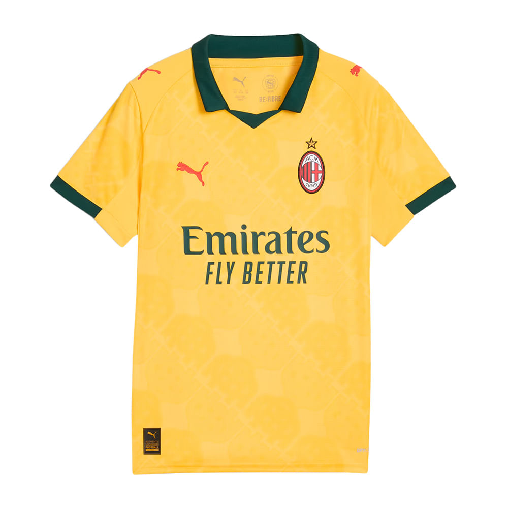 Camisa Milan 3 25/26 Infantil Dry Fit