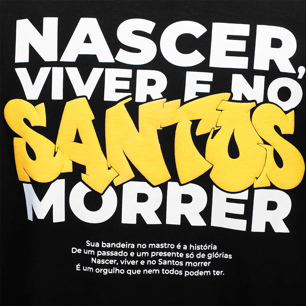 Camiseta Santos Oversized Street Casual