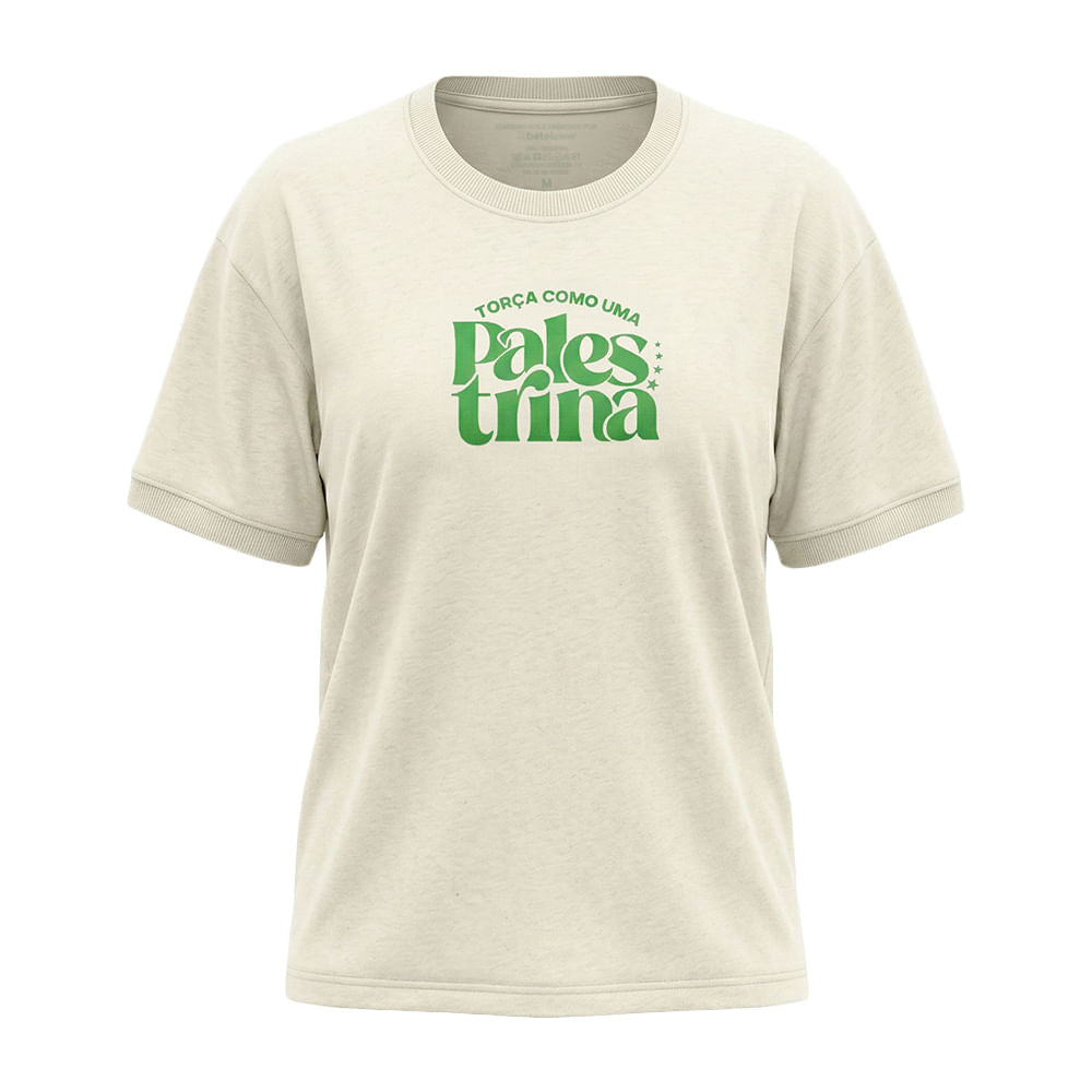Camiseta Palmeiras Palestrina Feminina Casual