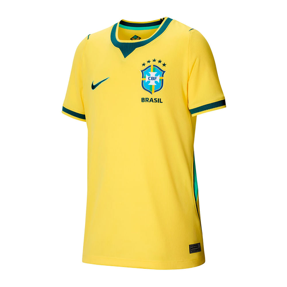 Camisa Brasil 1 2026 Infantil Dry Fit