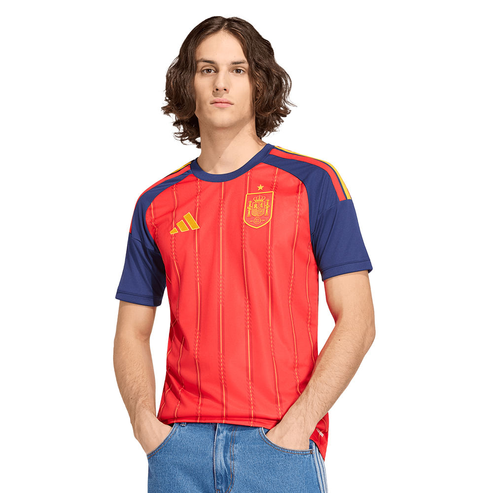 Camisa Espanha 1 2026 Masculina Dry Fit