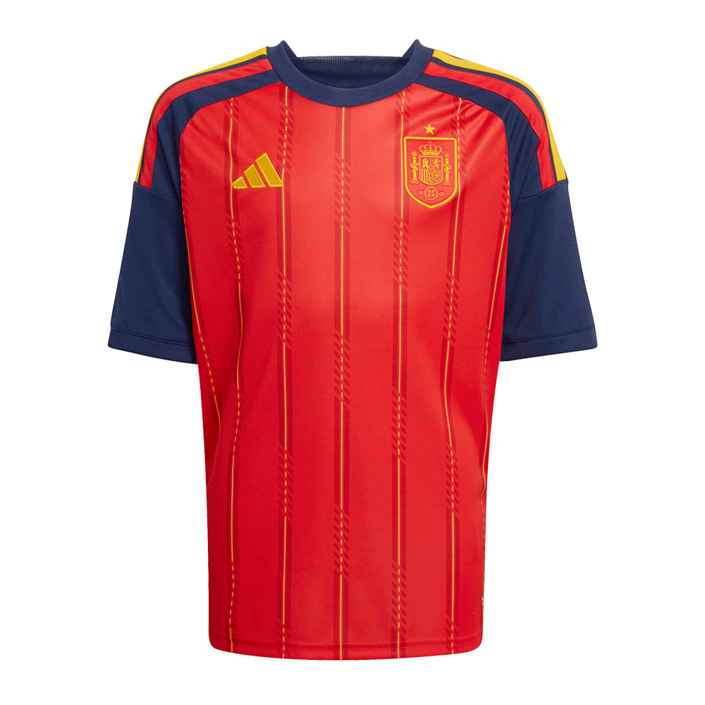 Camisa Espanha 1 2026 Infantil Dry Fit