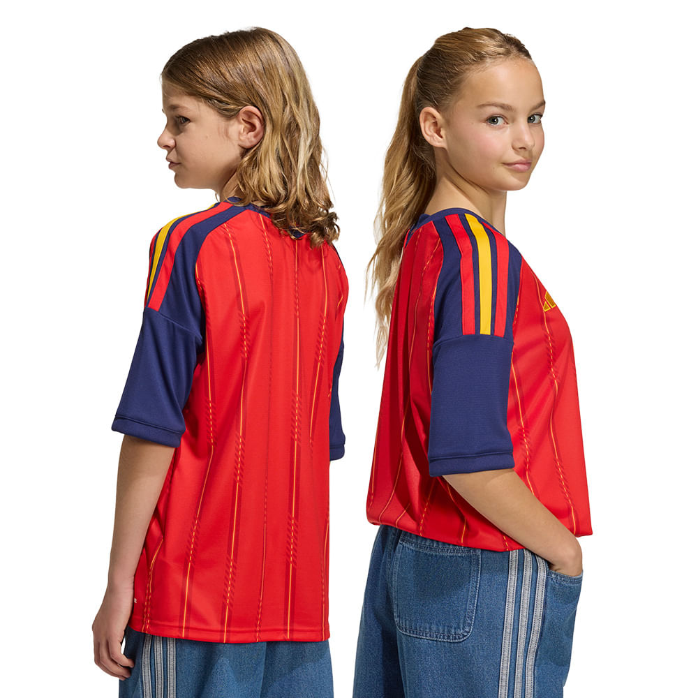 Camisa Espanha 1 2026 Infantil Dry Fit