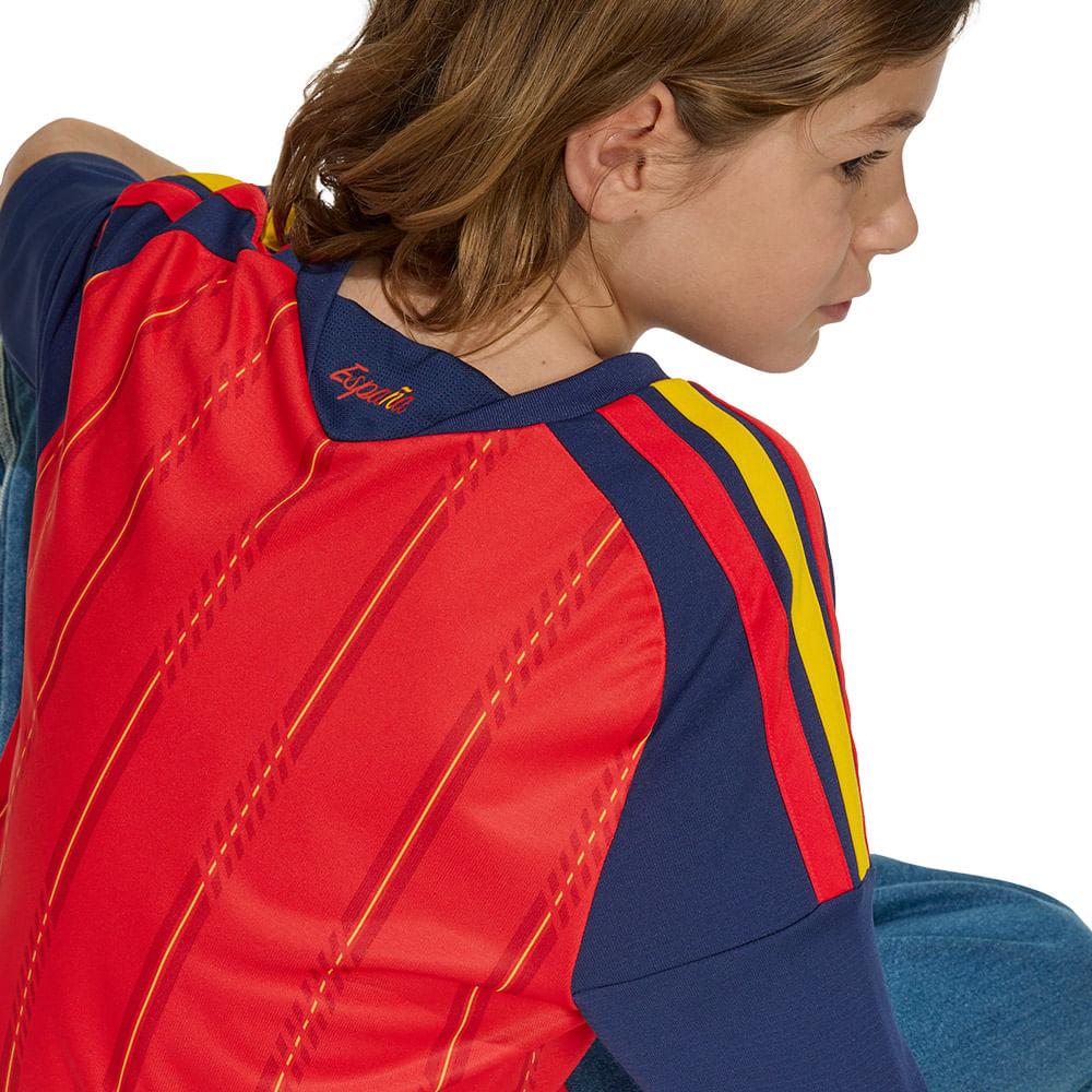 Camisa Espanha 1 2026 Infantil Dry Fit