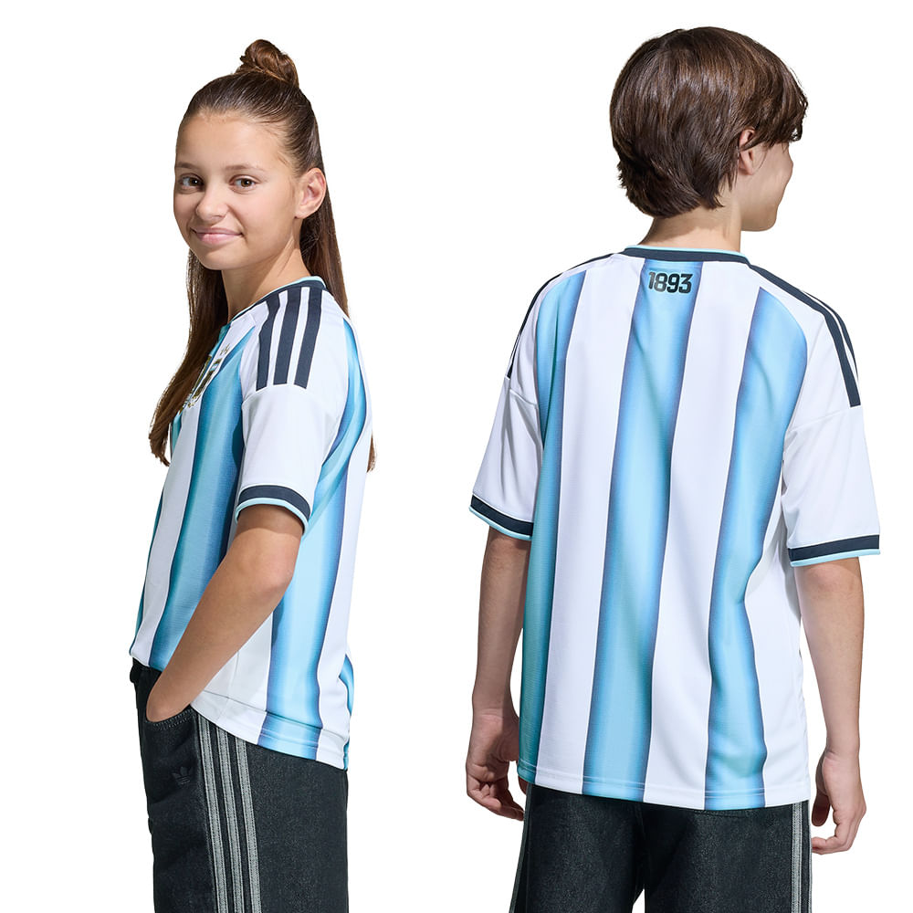 Camisa Argentina 1 2026 Infantil Dry Fit