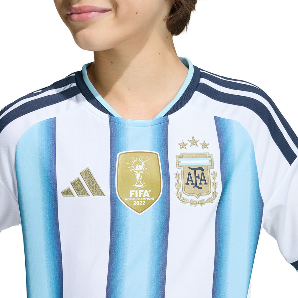 Camisa Argentina 1 2026 Infantil Dry Fit