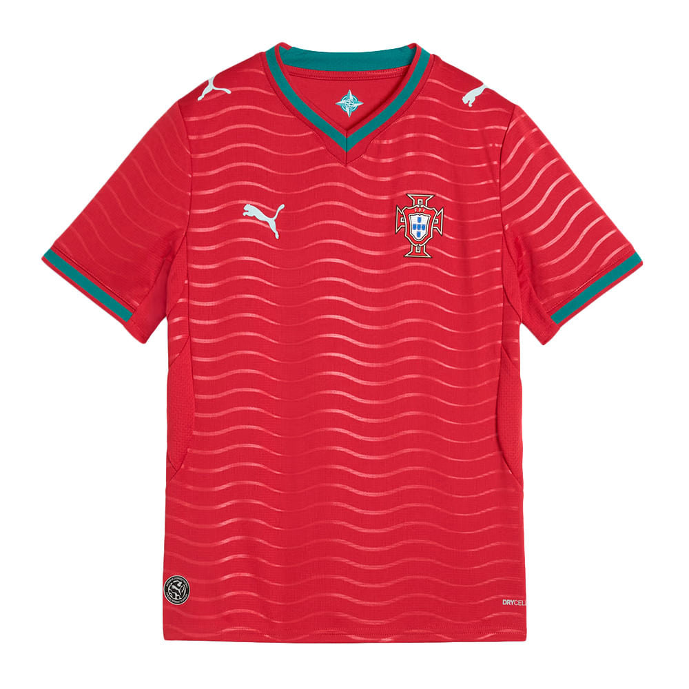Camisa Portugal 1 2026 Infantil Dry Fit
