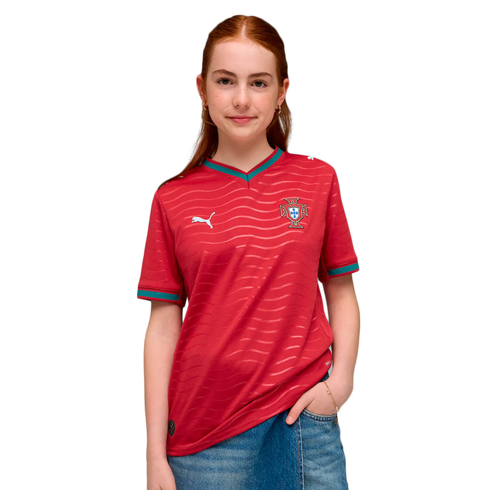 Camisa Portugal 1 2026 Infantil Dry Fit