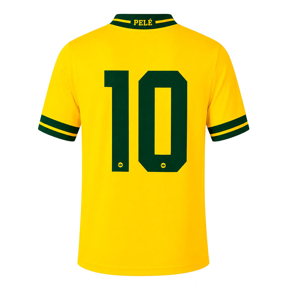 Camiseta Brasil Pelé 10 Performance Casual