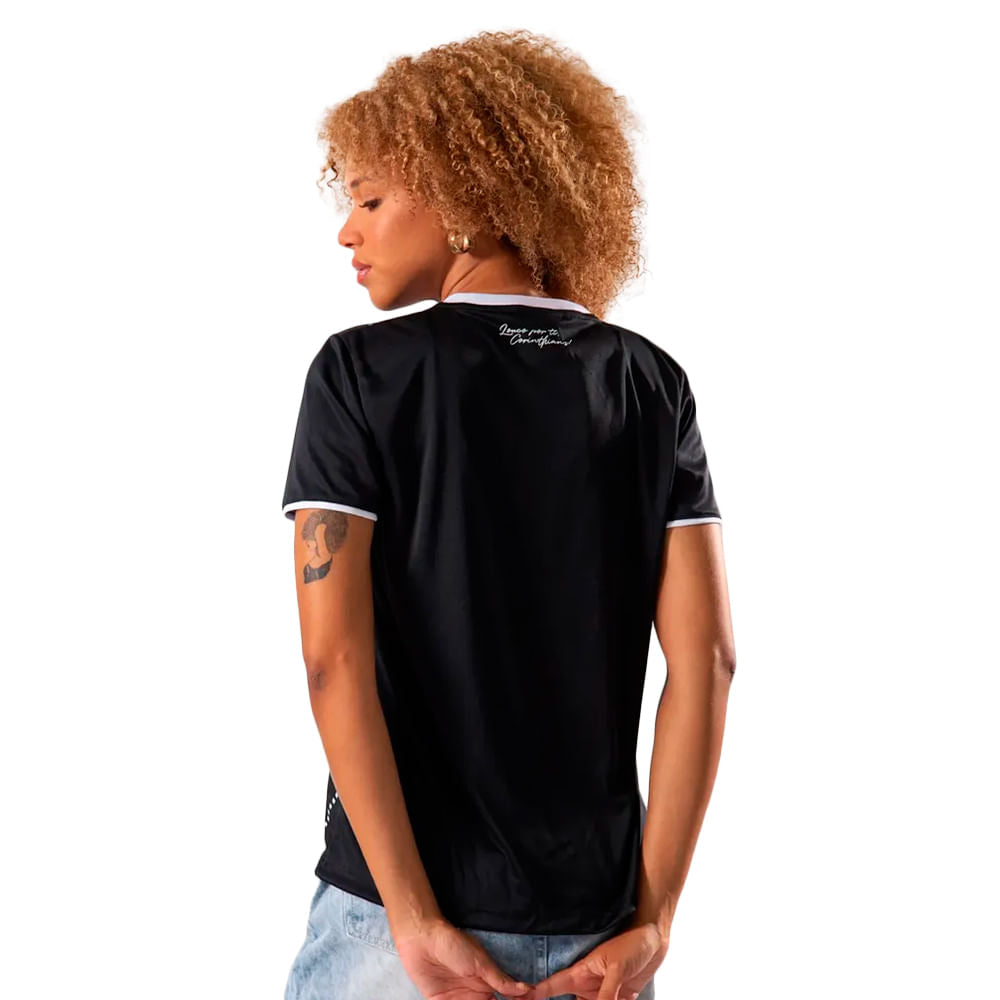 Camiseta Corinthians Corinto Feminina Casual