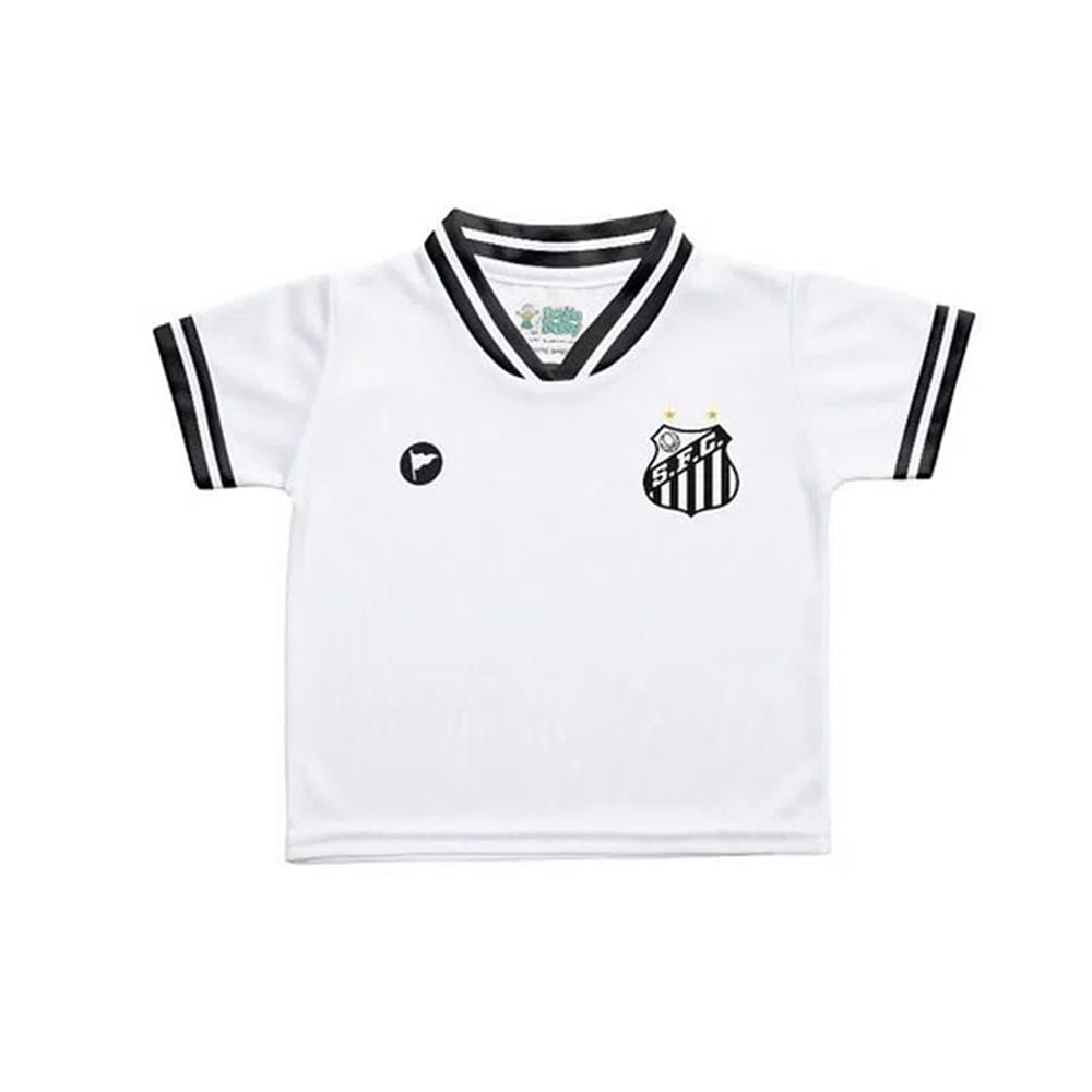 Camisa Santos Futebol Torcida Baby Santos Estilo I Infantil Casual