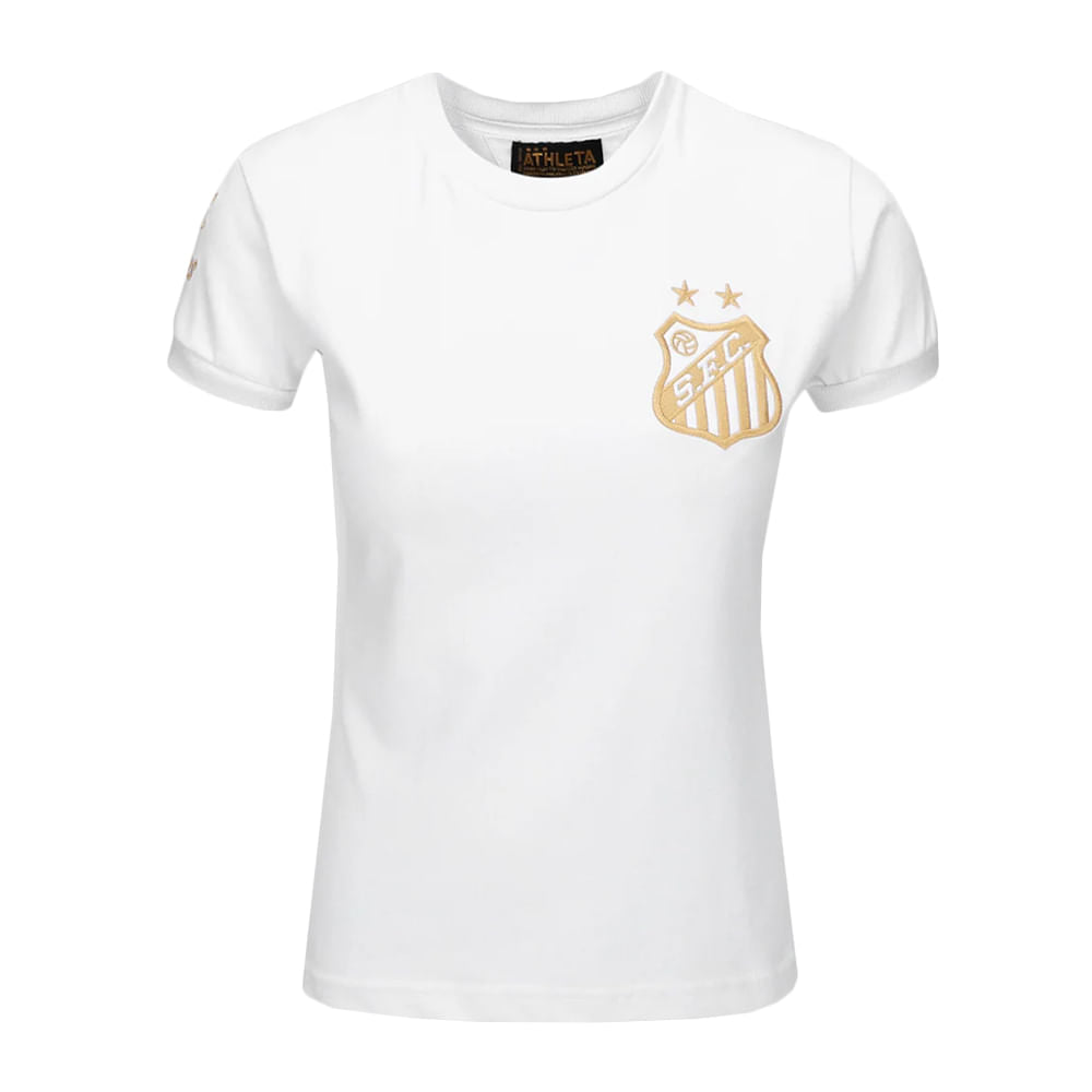 Camisa Santos Pelé 1.000 Gols Feminina Casual