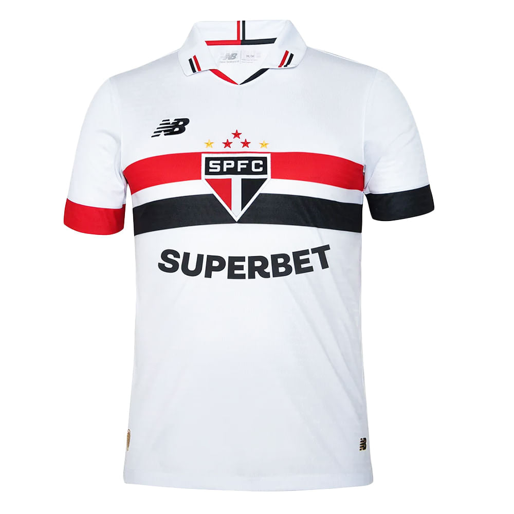 Camisa São Paulo 1 2024 Masculina Dry Fit