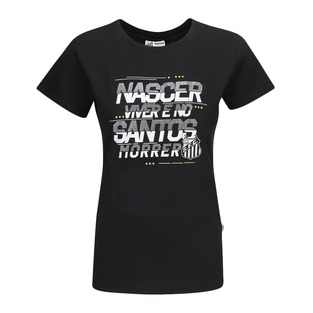 Camiseta Santos Nascer Feminina Casual