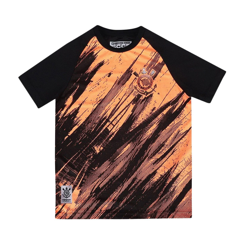 Camiseta Corinthians Bomache Corinthians Rajados Infantil Casual
