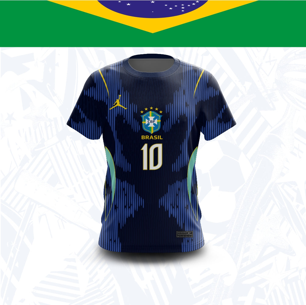 Camisa Brasil Reserva Personalizada Copa 2026 - Frente - Joga o Manto