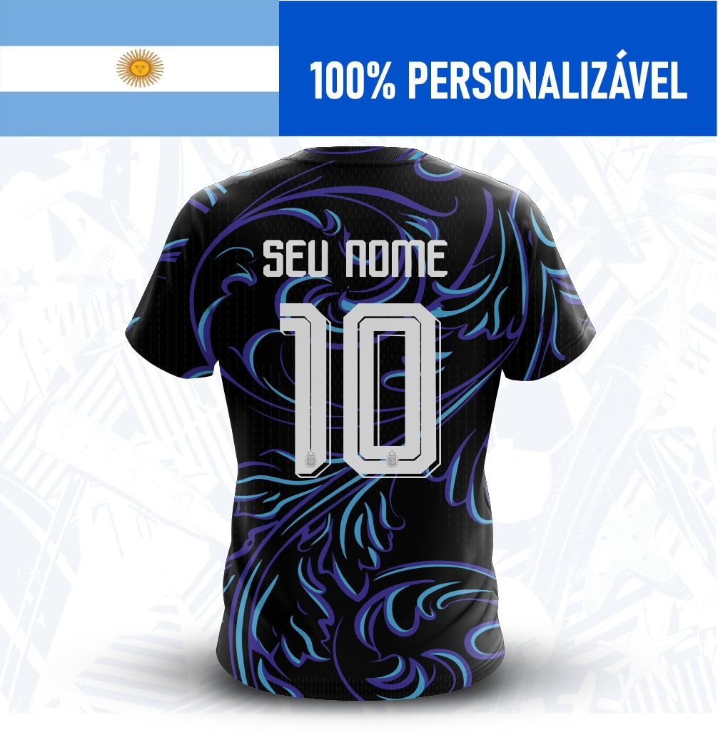 Camisa Argentina Reserva Personalizada Copa 2026 - Costas - Joga o Manto