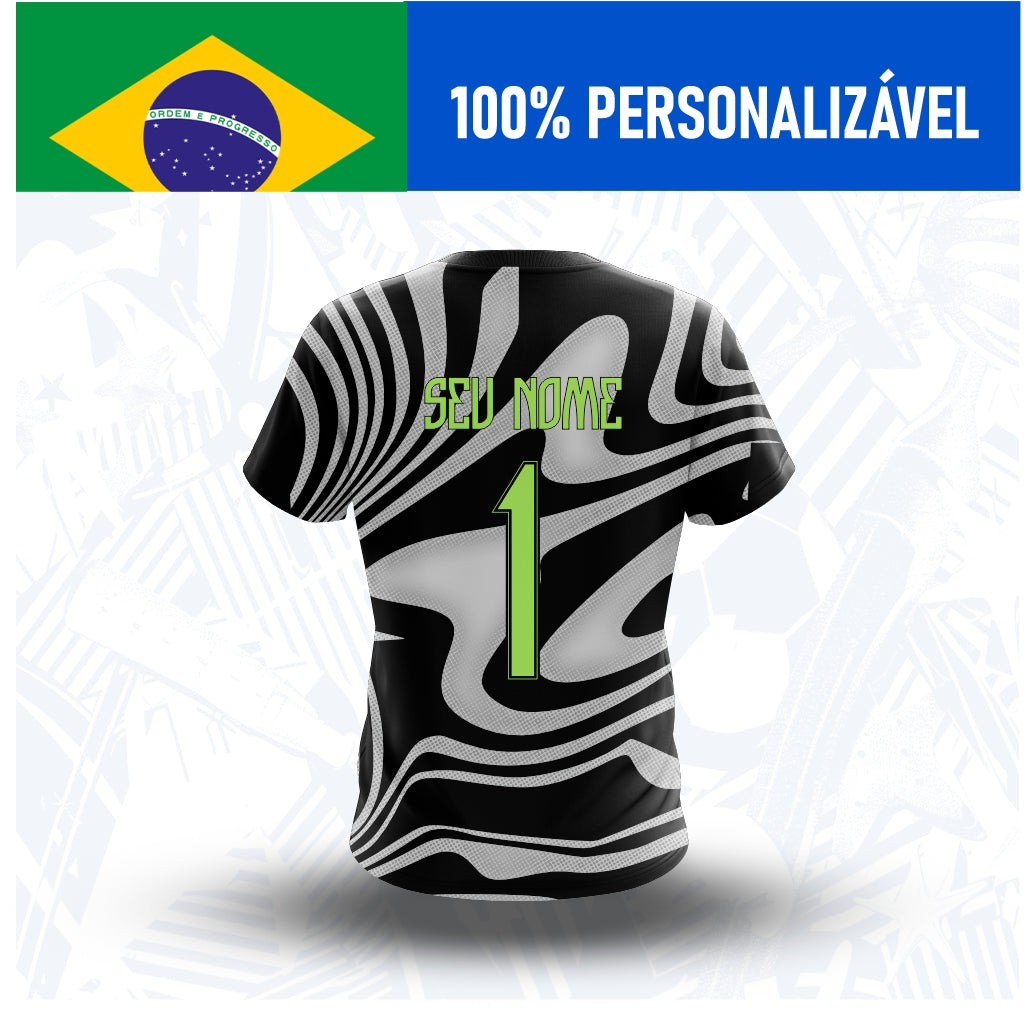 Camisa Brasil Goleiro 3 Personalizada Copa 2026 - Costas - Joga o Manto
