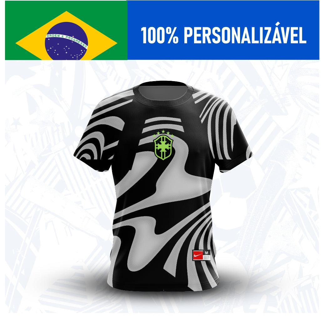 Camisa Brasil Goleiro 3 Personalizada Copa 2026 - Frente - Joga o Manto
