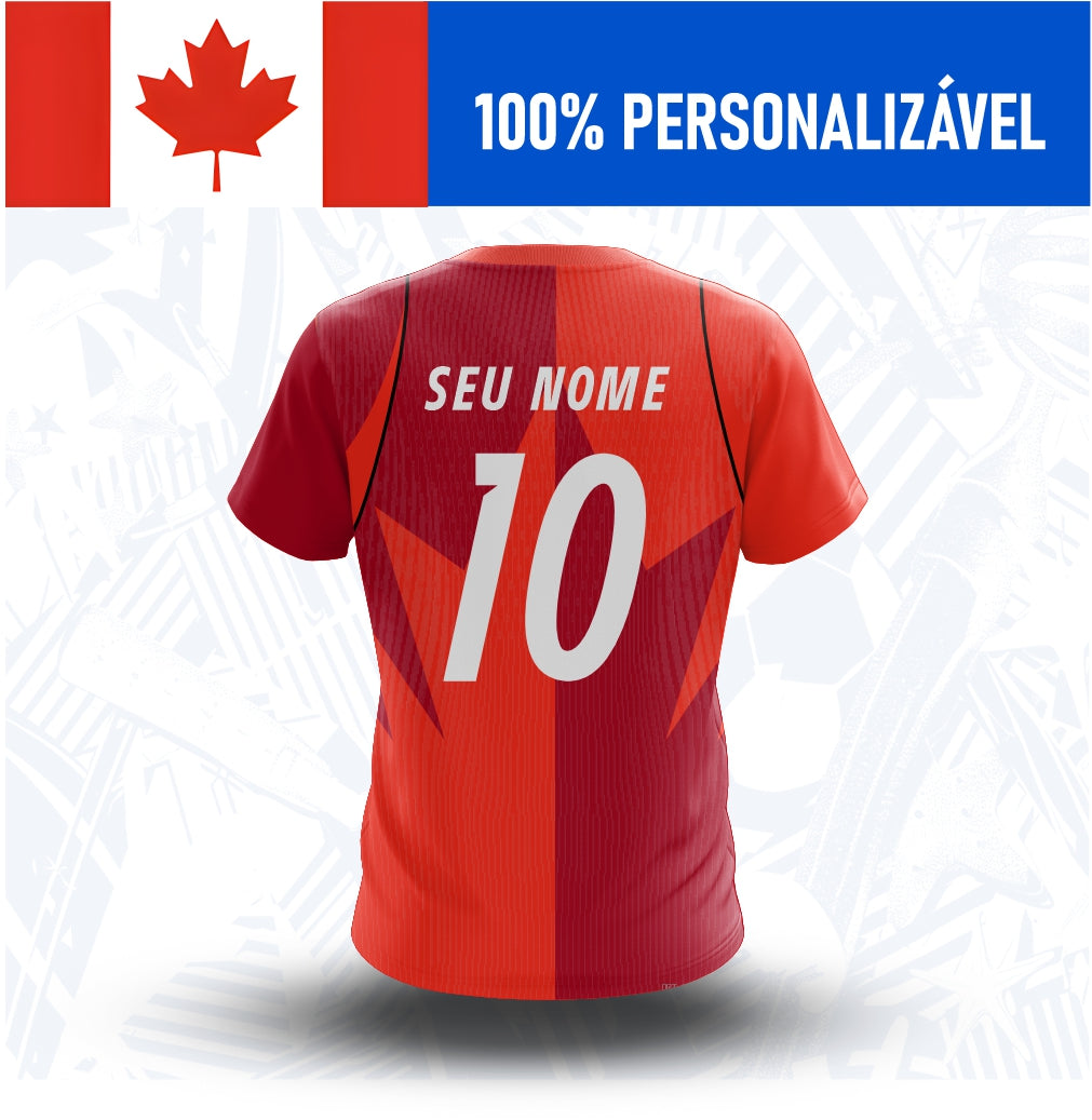 Camisa Canadá Personalizada Copa 2026 - Costas - Joga o Manto
