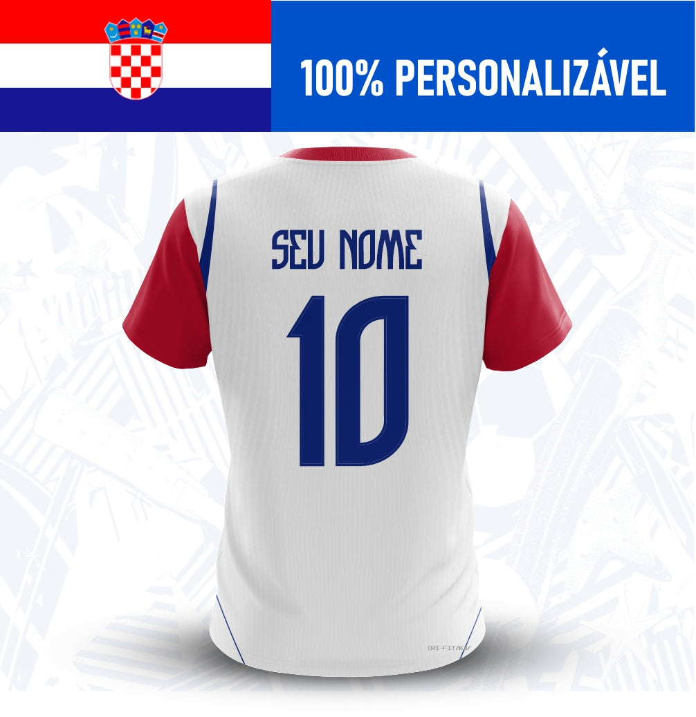 Camisa Croácia Personalizada Copa 2026 - Costas - Joga o Manto