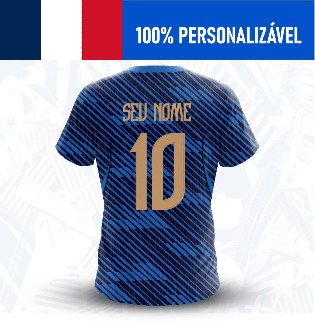 Camisa França Personalizada Copa 2026 - Costas - Joga o Manto