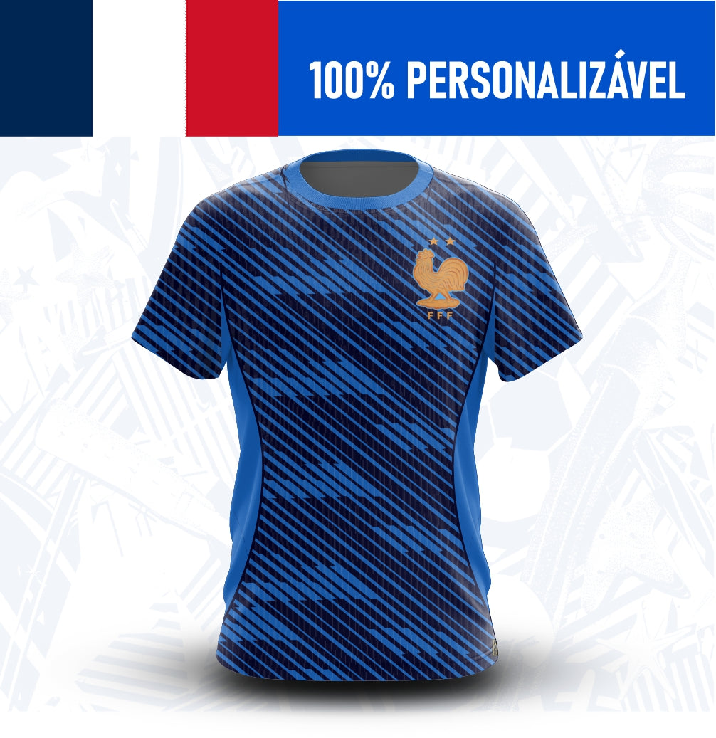 Camisa França Personalizada Copa 2026 - Frente - Joga o Manto