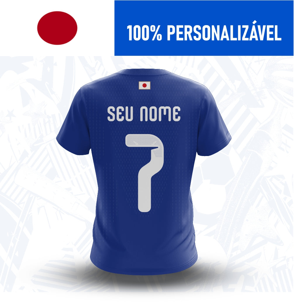 Camisa Japão Personalizada Copa 2026 - Costas - Joga o Manto