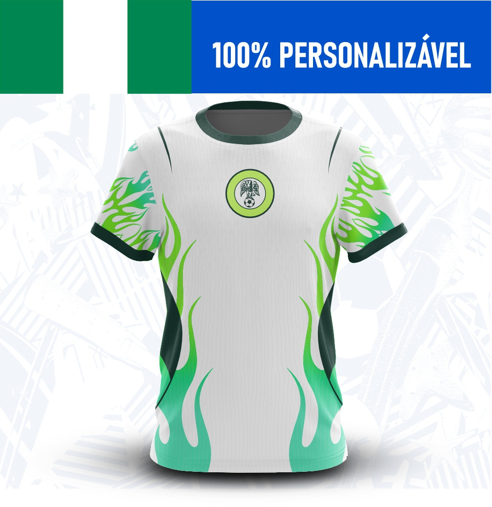 Camisa Nigéria Personalizada Copa 2026 - Frente - Joga o Manto